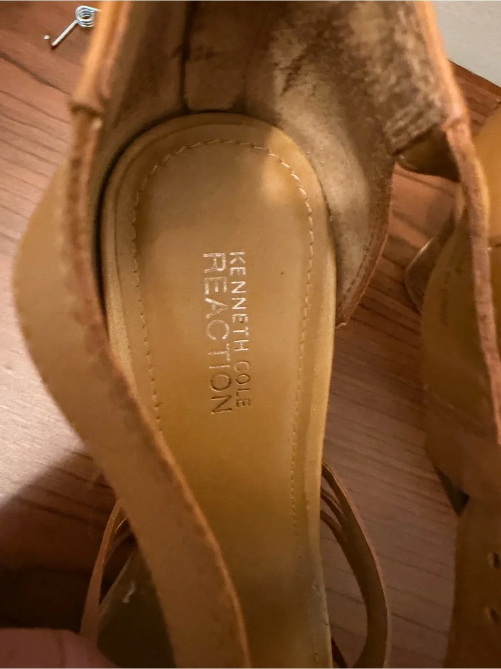 Kenneth Cole Reaction Women’s Camel Woven T-Strap BoHo Sandals